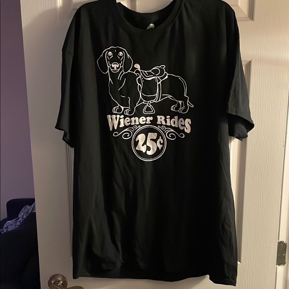 Black Wiener Rides Graphic T-Shirt